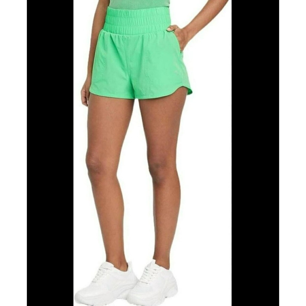 JoyLab Women's High Rise Woven Shorts 2.5” Mint Green Size Medium
